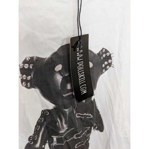 Dolls Kill Current Mood Tormented Teddy Graphic T-Shirt Tunic Medium - Picture 13 of 13